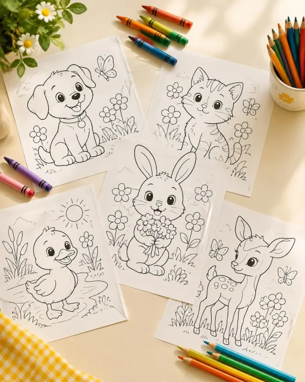 Kids Coloring Pages — Printable Sheets For All Ages
