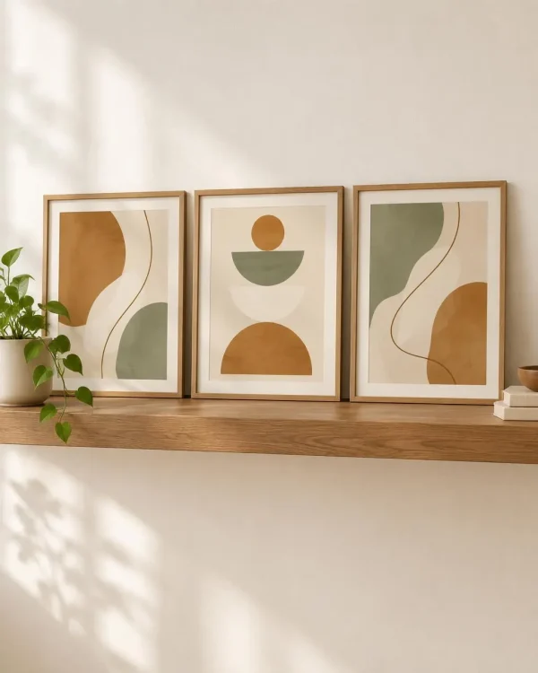 Printable Wall Art Set — Warm Minimal Prints